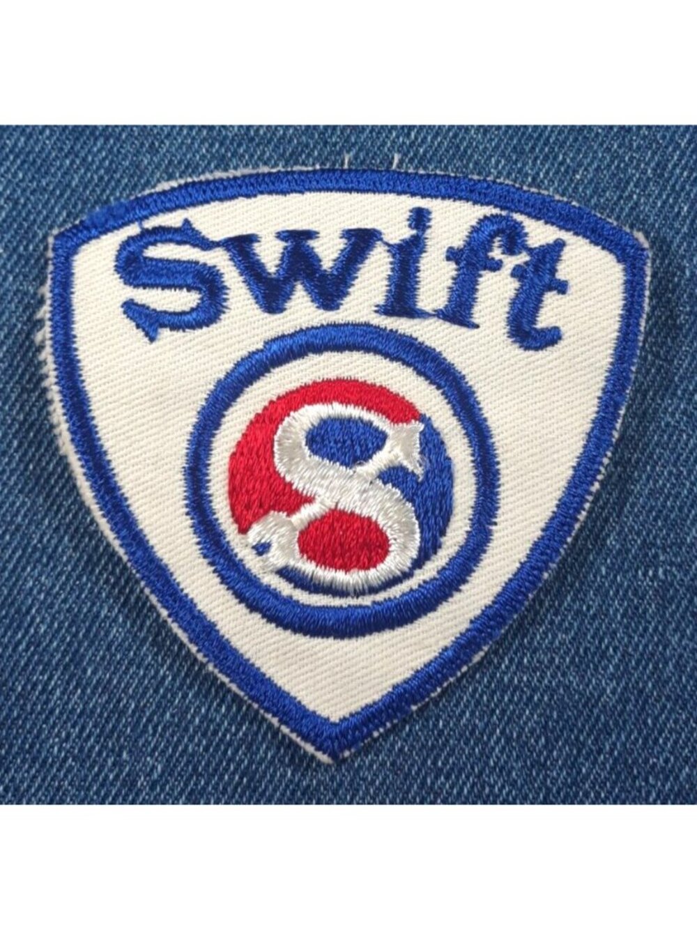 NOS 70s Vintage Swift 3" Patch Meat Company Uniform Original